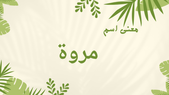 معنى اسم مروة