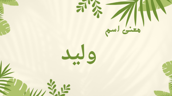 معنى اسم وليد