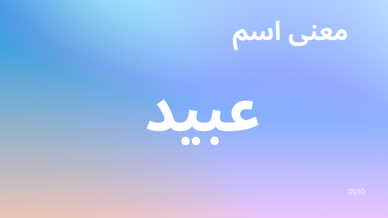 معنى اسم عبيد