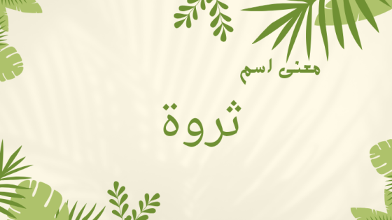 معنى اسم ثروة