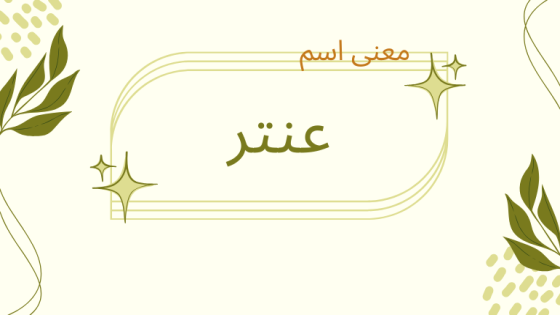 معنى اسم عنتر